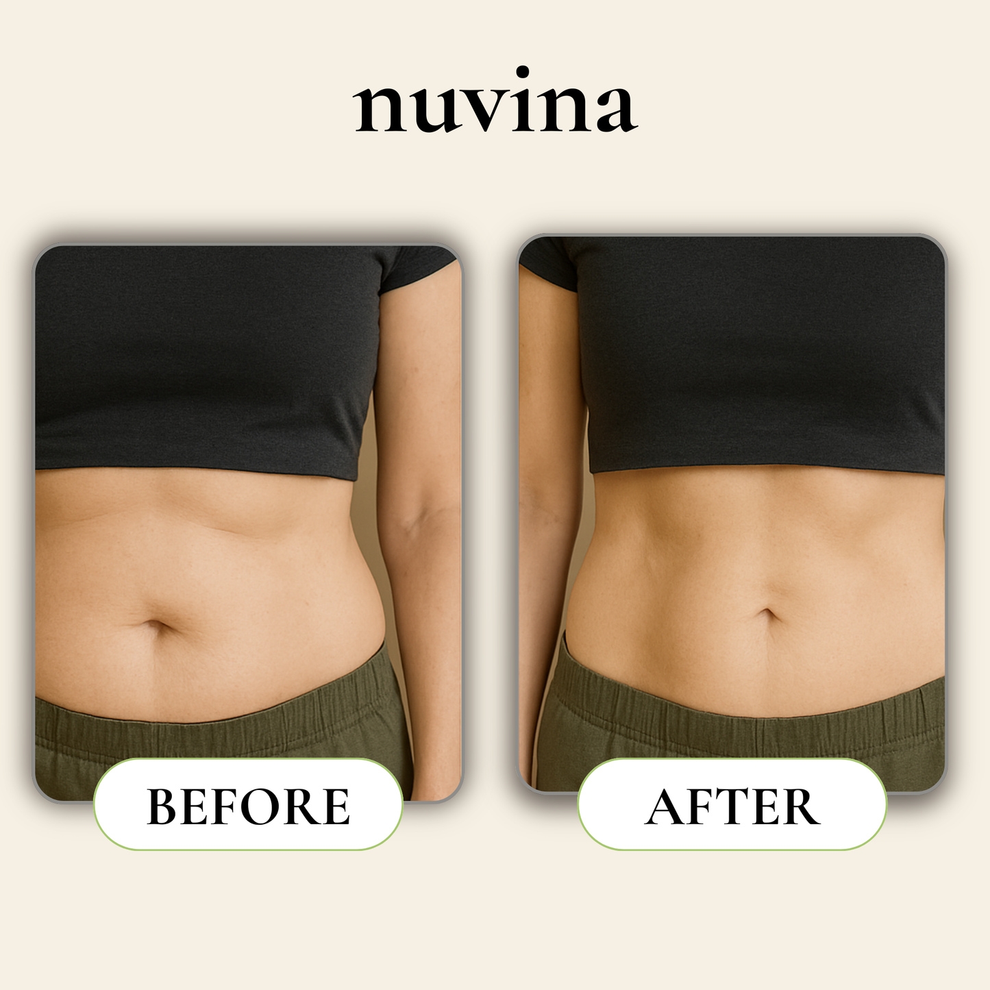 Nuvina Before & After Mid-Section